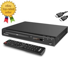 Region-Free HDMI DVD Player for TV, Compact CD/DVD Player for Smart TV, USB Port
