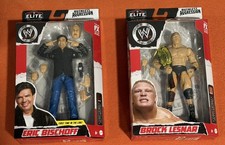 Eric Bischoff & Brock Lesnar Mattel Elite Action Figure Ruthless Aggression MIB