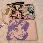 Disney Princess Ariel Little Mermaid & Jasmine Aladdin Cosmetic Bag Purse Lot 2