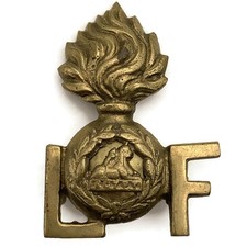 THEATRE MADE CAST COPY Lancashire Fusiliers Regiment Shoulder Title Badge
