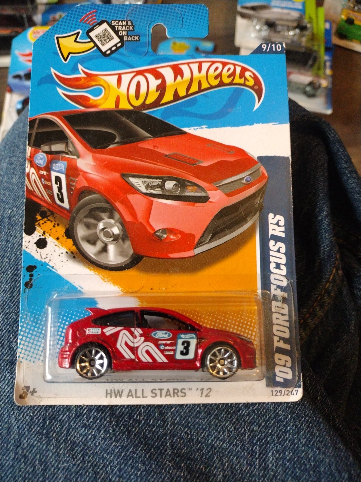 2012 Hot Wheels '09 Ford Focus RS Bright Red 129/247 All Stars #9 V5432