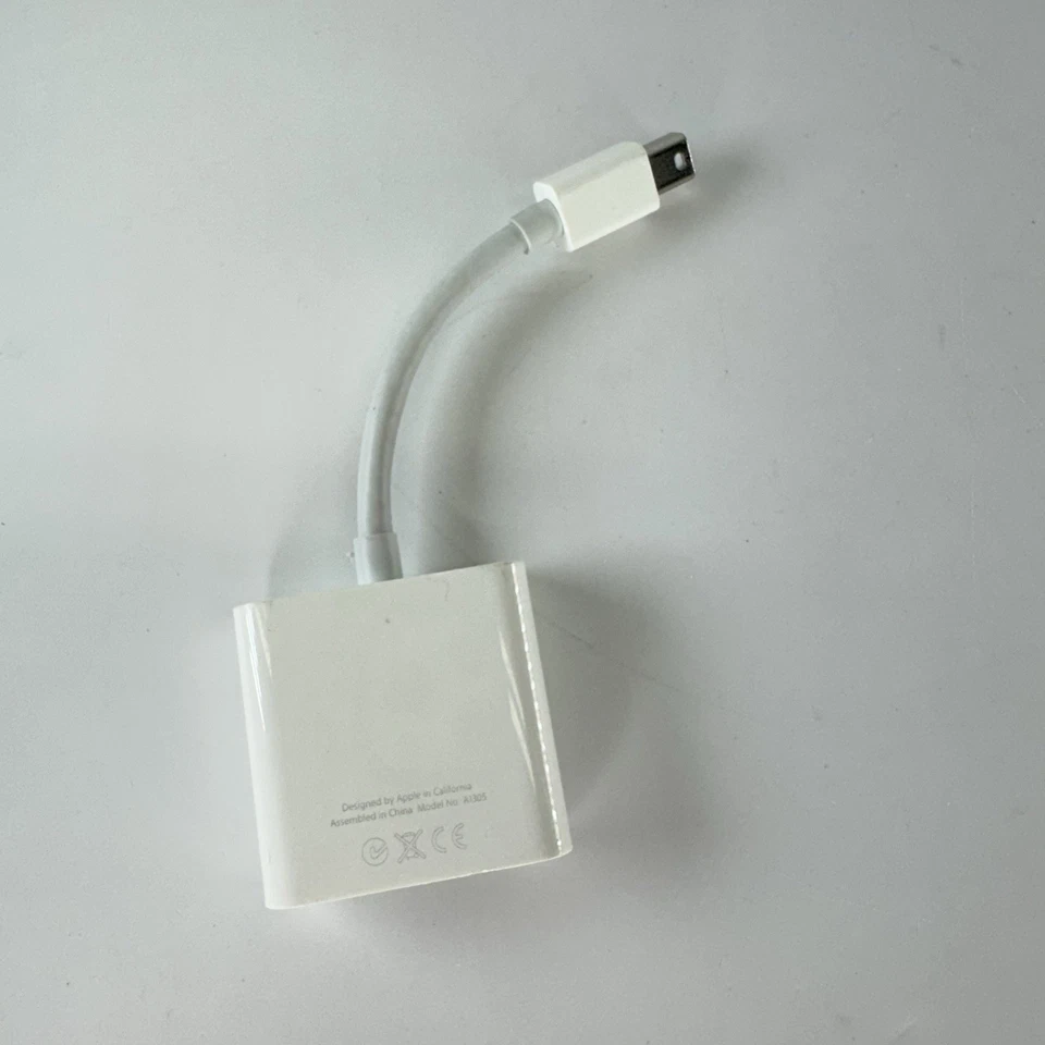 Apple A1305 Thunderbolt Mini DisplayPort to DVI Cable Monitor Adapter Genuine - Image 4 of 4