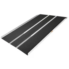 5' x 36" Aluminum Solid Threshold Ramp Wheelchair or Scooter Home Access