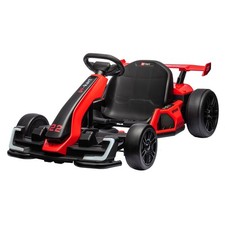 24V 300W Kids Go Kart Electric Drift Car Adjustable Seat 4 Speed Modes Eva Tires