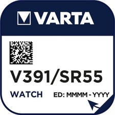 2x Varta Watch V 391 Watch Cell SR1120W V391 SR55 Silver Oxide Button Cell 1.55V