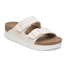 BIRKENSTOCK Arizona Flex Platform Sandals Eggshell 40 omens 9 NEW!