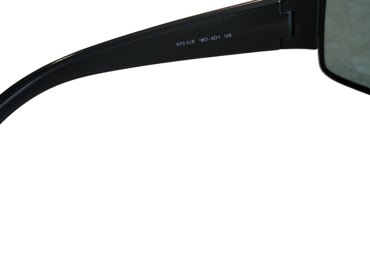 Prada SPS 52E Unisex Sunglasses - Black W/Red | eBay