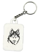 Dog and Cat 3D Printed Keychains, Decorative Zipper Pulls, Black and Husky