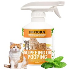 NO PEE No POOP CAT Potty Training Spray, 100 Natural - Non-Toxic Spray Clear