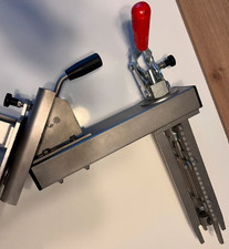 Retourneur de bobine inox pour gerbeur, rotation 360° pour bobine avec diametre