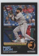 2022 Topps Heritage High Number Black Bordered /50 Sandy Leon #654 16d5