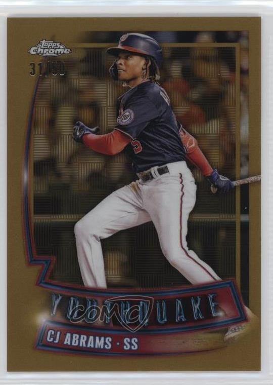 2023 Topps Chrome Youthquake Gold Refractor /50 CJ Abrams #YQ-13