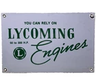 VINTAGE LYCOMING ENGINES PORCELAIN SIGN GAS STATION PUMP PLATE MOTOR OIL SERVICE