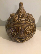Rare Vintage Genuine Sylvac Chutney Face Pot 4565