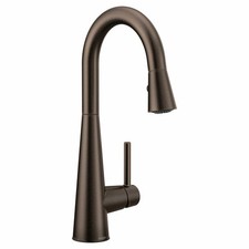 MOEN Sleek 7664ORB Single-Handle Pull-Down Sprayer Bar Faucet Featuring Reflex