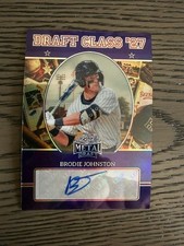 Brodie Johnston 2026 Leaf Metal Draft Baseball 17/25 Class '27 Auto Vanderbilt