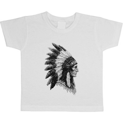 Kinder / Kinder Baumwoll-T-Shirts ''Indianerhäuptling Seitenansicht'' (TS055665)