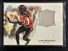 2023 Upper Deck CFL SP Game Used Lucky Whitehead Jersey