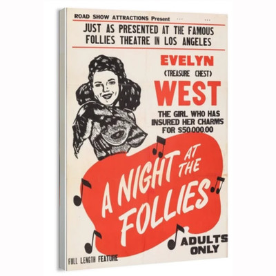 1947 A Night at the Follies Pop Culture Poster or Canvas Home Decor Art Print