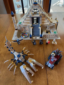 Lego Scorpion Pyramid 7327 Pharaoh's Quest 100% Complete Set with Anubis Guards