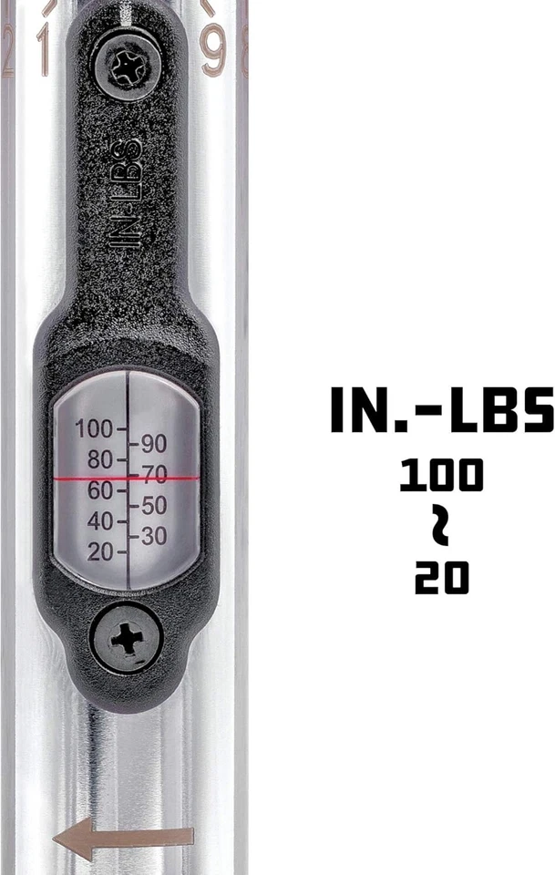 Powerbuilt 1/4 inch Drive Ratcheting T-Handle Torque Wrench, 1/4" Drive, Red - Image 2 of 4