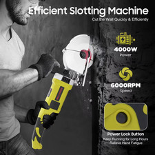 4000W Electric Wall Slotting Machine Conc Cutter Brick Groove Chaser EU Plug220V