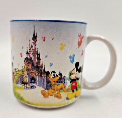 Disneyland Paris Tasse Vintage Charaktere Mickey Donald Japan  Sehr Gut 