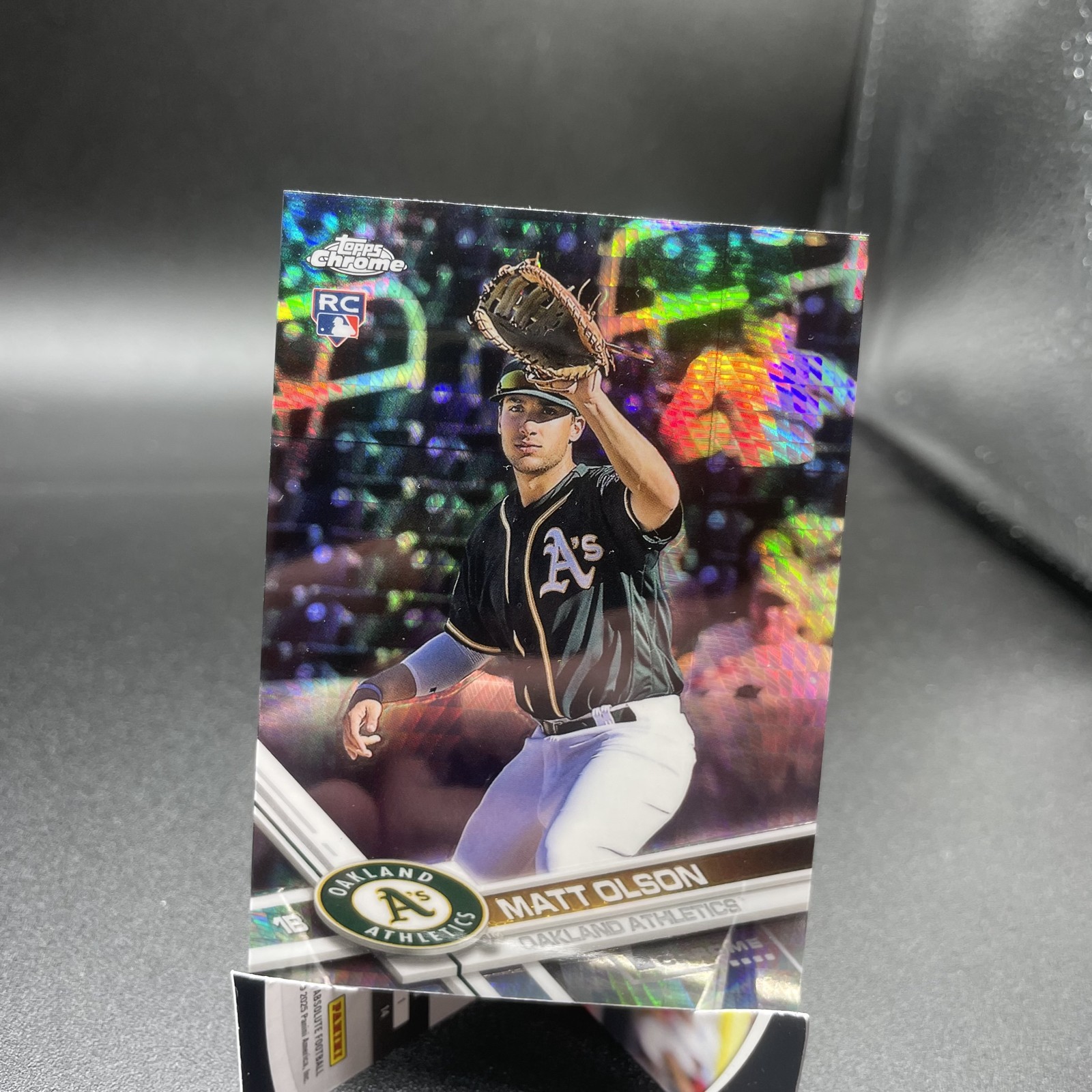 2017 Topps Chrome - Matt Olson #98 Prism Refractor (RC)