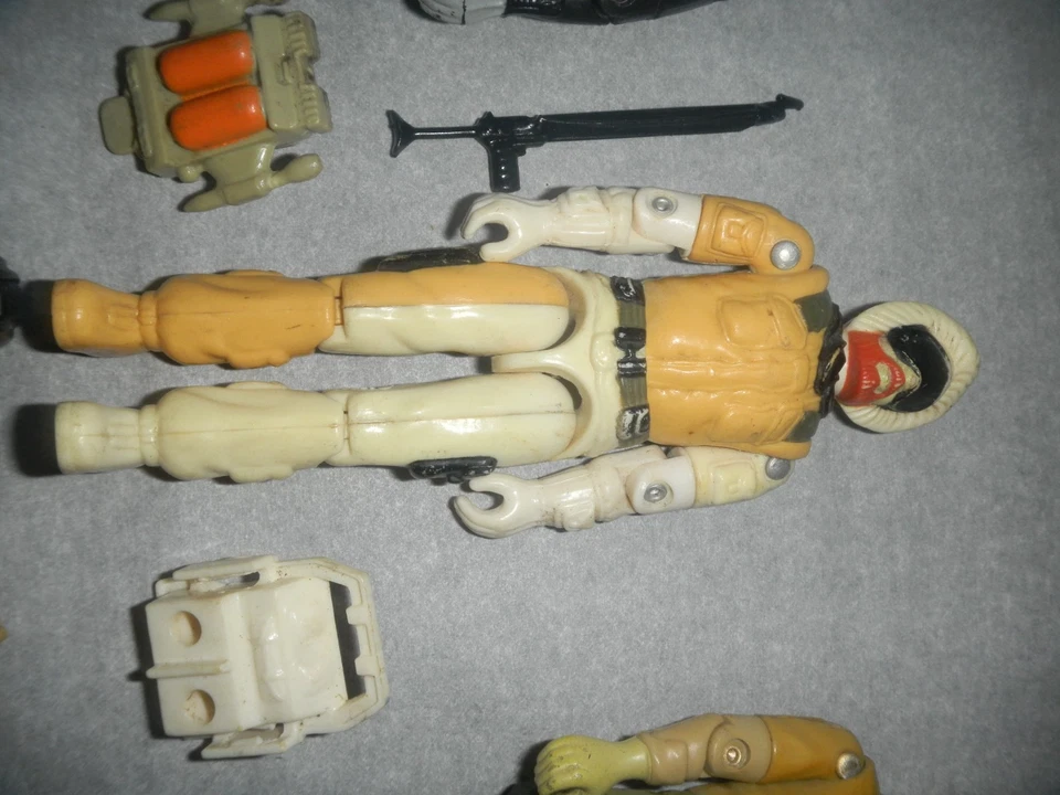 Vintage 1980s G.I. GI Joe Cobra Lot ARAH 3.75 Action Figures Accessories Weapons - Image 4 of 4
