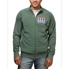 Star Wars ThinkGeek Imperial Officer Olive Green Full Zip Jacket Size Large