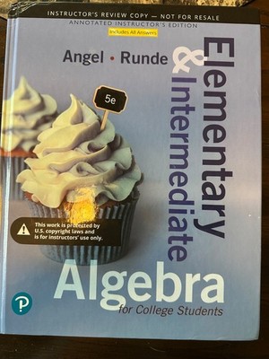 Elementary & Intermediate Algebra (5th edition) ANNOTATED INSTRUCTOR'S EDITION