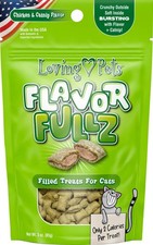 Loving Pets Flavorfullz Filled Cat Treats Chicken Catnip 3 oz.