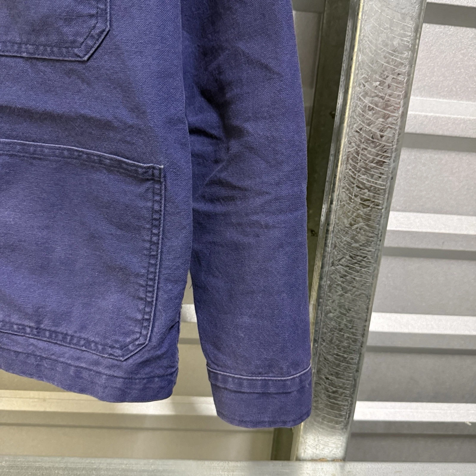 Imogene + Willie Jack Jacket French Blue Cotton Canvas Chore Coat Men’s XS USA - product detail image 3