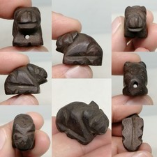 Roman old Jasper agate animal good  luck  stone bead