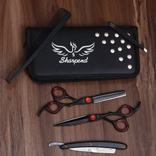 NEW PROFESSIONAL HAIRDRESSING HAIR CUTTING THINNING BARBER SCISSORS SET 6.5