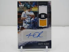 MATT OLSON 2018 DIAMOND KINGS DUAL PATCH AUTOGRAPH AUTO #217/299! ATHLETICS!!