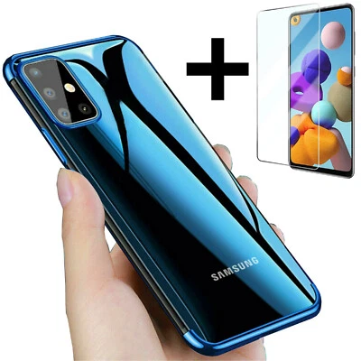 ZUB-O Schutz Hülle für Samsung A21s A41 A51 5G A71 +SCHUTZGLAS Case Cover Handy Bumper