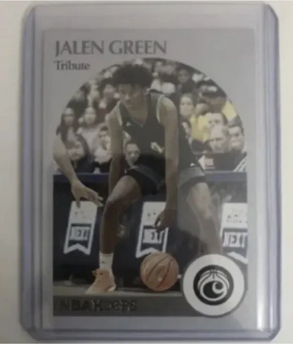 2021-22 Panini Chronicles Draft Picks Hoops Tribute #54 Jalen Green Rookie RC