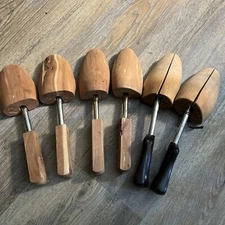3 pr Men’s/Women’s Wooden Cedar Spring-Loaded Shoe Trees Rochester Shoe Tree Co