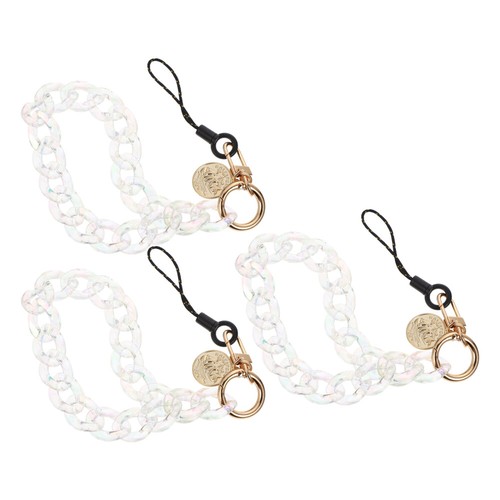 3pcs Phone Wrist Chain Decorative Phone Lanyard Bling Crystal Wrist Lanyard - Zdjęcie 11 z 12
