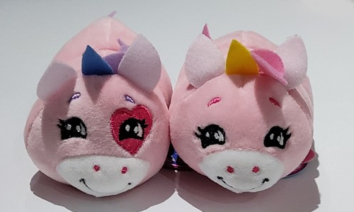Flip A Zoo Mushmillows Blanco Rosa Unicornio y Dragón 5" Clip de Peluche FlipAZoo Peluche - Imagen 2 de 5