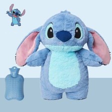 500ML Lilo & Stitch Hot Water Bottle Bag Warmer Cover Plush Fluffy Kids Toys