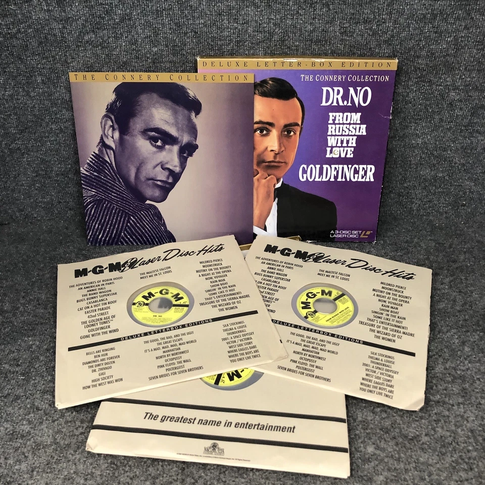 Connery Collection 12” Laserdisc Box Set 007 James Bond With 3 Movies In EUC - Image 2 of 3