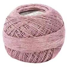 Liz Metallic Crochet Thread Size 20 Color 317 Rose