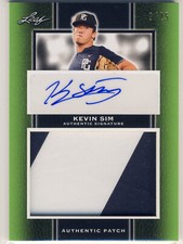 KEVIN SIM 2019 Leaf Perfect Game PG National Showcase Patch AUTO /25 SAN DIEGO