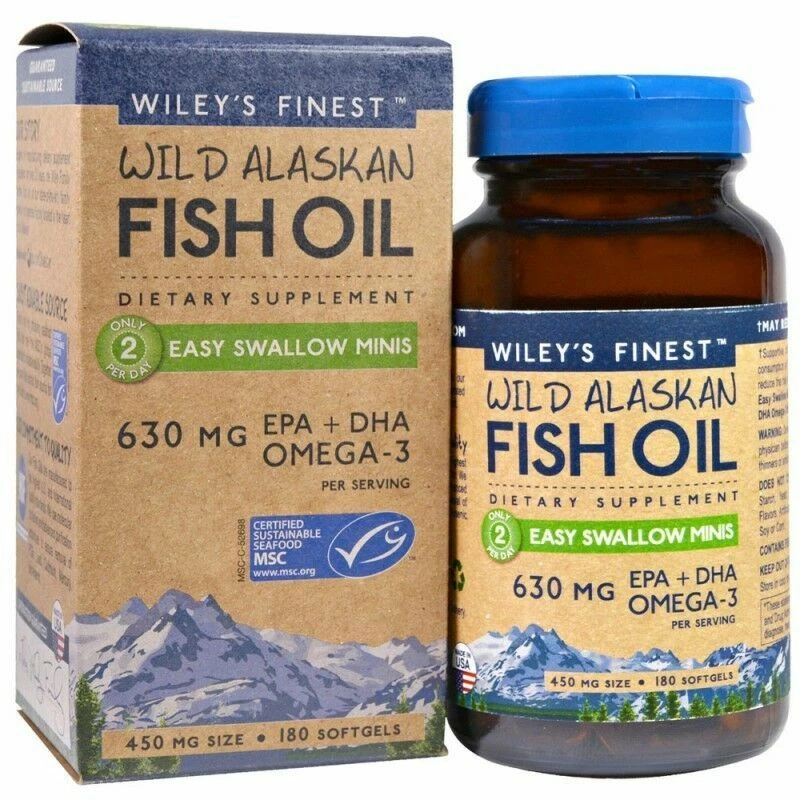 WILEYS FINEST Wiley's Finest Easy Swallow Minis Fish Oil (180 Softgels)