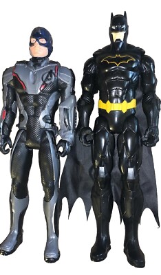 Batman Justice League DC Comic 12  Action Figure Lot 2 inch Batman & Caption Am