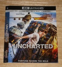 UNCHARTED, UNTOUCHABLES  4K Blu ray slipcover