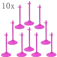 10Pcs Doll Stand Display Holder for 11.5'' Dolls Pink Model Support Stands Toy