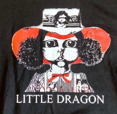 Little Dragon T Shirt EDM T Shirt Dance Music T Shirt Mens Large Concert T Shirt
